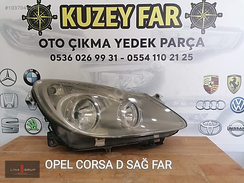 Otomobil Arazi Arac Elektrik Opel Corsa D Sa Far Orj Nal Ikma