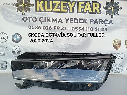 Otomobil Arazi Arac Elektrik Skoda Octav A Sol Far Ful Led