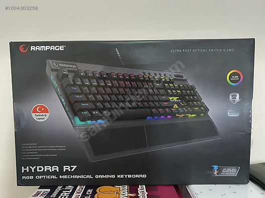 Rampage Hydra R7 USB Full RGB Optical KLAVYE Kablolu Klavyeler