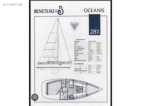 For Sale Sailboat Beneteau Beneteau Oceanis Tc Bayrak