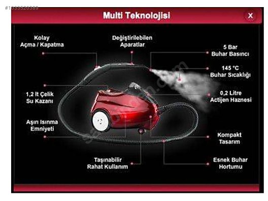 Alf BT 122 Steam Force Multi Buharlı Temizleyici Alf Buharlı Temizlik