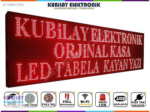 224X48 CM DIŞ MEKAN LED TABELA KAYAN YAZI ÜRETİCİDEN Yapı