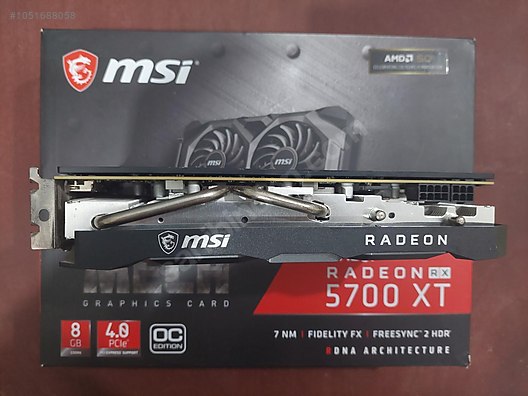 MSI RADEON RX 5700 XT MECH OC 8GB Ekran Kart MSI Ekran Kartı İlanları