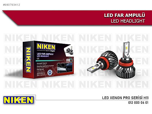 Otomobil Arazi Aracı Elektronik NİKEN PRO SERİSİ H11 LED XENON