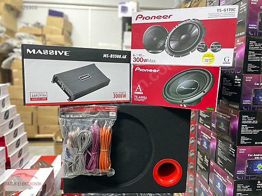 Paket Ses Sistemi Pioneer Bas Cm Watt Komponent Takimi