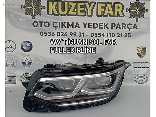 Otomobil Arazi Aracı Elektrik VOLKSWAGEN TİGUAN SOL FAR FUL LED