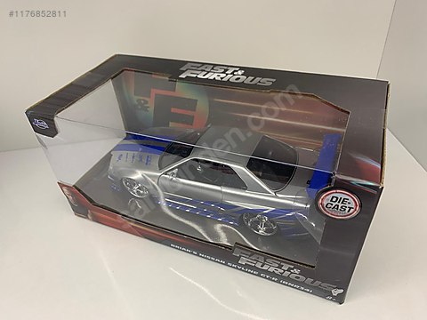 1 24 Fast and Furious Hızlı ve Öfkeli Nissan Skyline GT R R34 Diecast