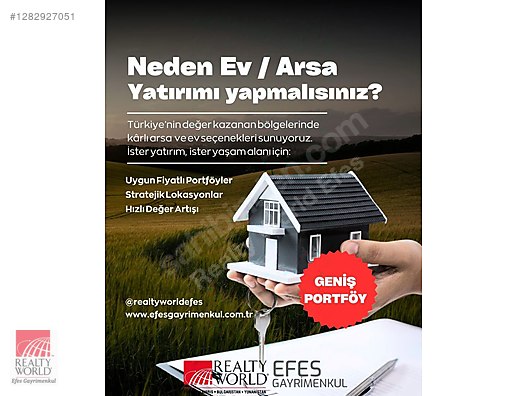 REALTY WORLD EFES'TEN DAVUTLAR MERKEZDE LÜKS 2+1 SIFIR DAİRE - Satılık Daire İlanları sahibinden.com'da