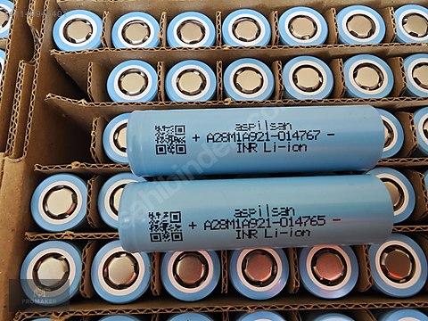 Aspilsan Pil INR18650A28 3 7V 2900 mAh Li ion Şarjlı Pil 25A sahibinden