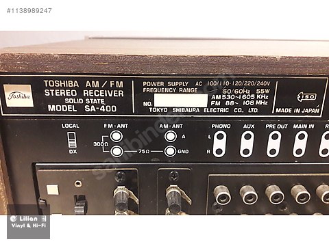 Toshiba Sa Solid State Am Fm Stereo Receiver Toshiba