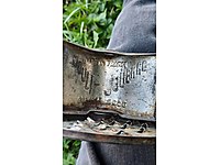 antika Fransız ürünü kranklı peynir sarmisak rendesi.