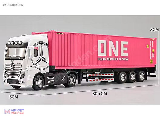 大型 dinkytoys Mercedes Benz Truck&Trailer Diecast Model 1:50 Mercedes - Benz Çekici (TIR) Çeşitleri - 1295001966