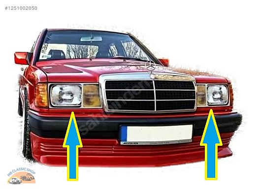 Mercedes W201 Sağ Sol KAPALI Far Alt Çitası A2018890363 - İlan ve