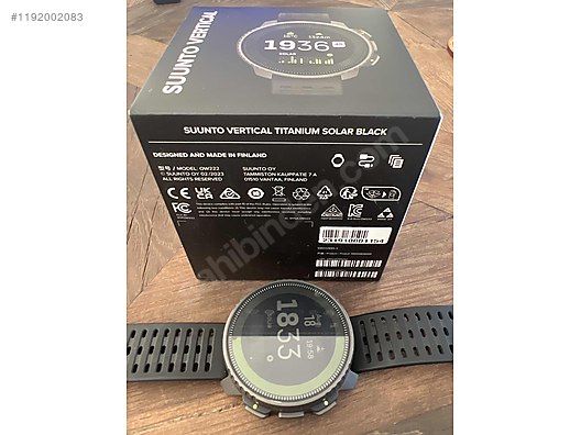 Suunto Vertical Titanium Solar Black sahibinden da 1192002083