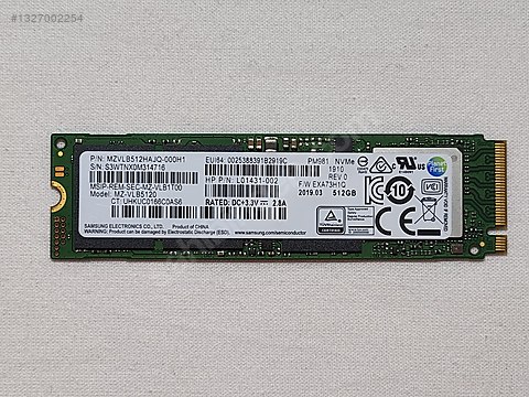 Samsung M.2 SSD 512GB 2枚組 PM981a Samsung PM981a 512GB M.2 SSD on sahibinden.com - 1327002254