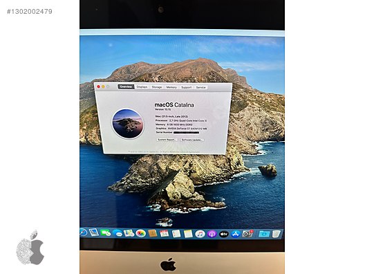 Apple / İMAC 21.5 i5 2.7 GHZ 8 GB 1600 MHZ RAM 1 TB HDD (LATE 2012