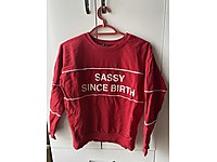Kırmızı sweatshirt