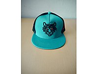 Kaplan Işlemeli Yazlık Şapka/Kep Erkek Turkuaz