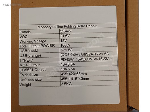 Used & Brand New Items / Garden & Home Improvement / Home Improvement / Heating / Solar Panel System