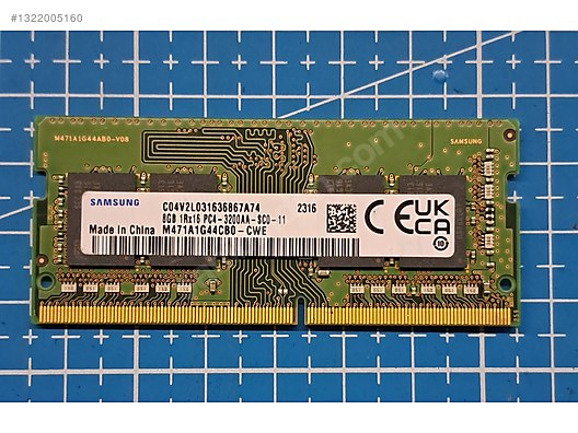Samsung 8GB DDR4 3200MHz Laptop RAM (Orijinal) sahibinden.comda