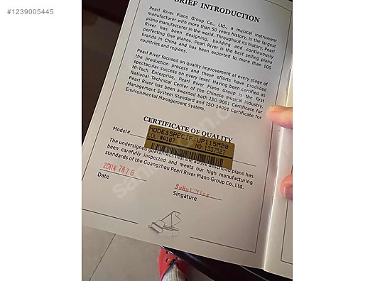 Pearl River UP115M2 Akustik Duvar Piyanosu - Piyano ve Tuşlu Çalgılar sahibinden.com'da