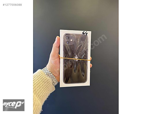 Resim SIFIR KAPALI KUTU İPHONE 11 64GB 2 YIL GRANTİLİ MYCEP TELEKOM Apple iPhone 11 | 64 GB | Siyah
