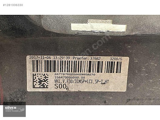 BMW 3 SERİ F30 LCİ M ÖN TAMPON ÇIKMA ORJİNAL - İlan ve alışverişte