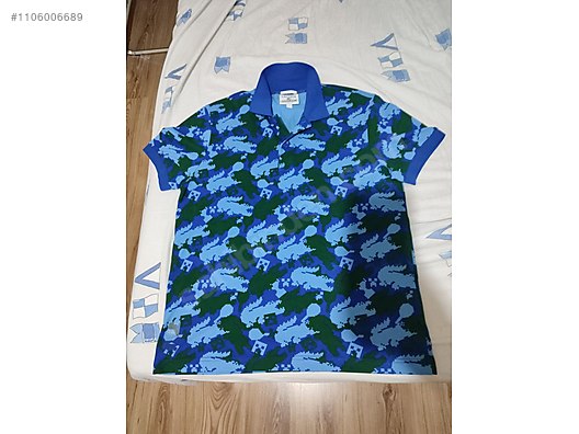 Lacoste mens Short Sleeve All Over Minecraft Print Polo Shirt