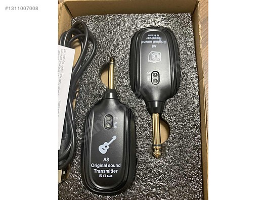 【ユウページ】 A8 Kablosuz Jak Sistemi Şarj Edilebilir Uhf Ses Kablosuz Verici on