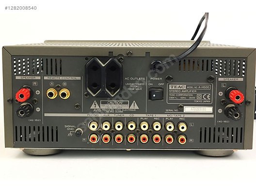 TEAC A-H500İ AMP PD-H500C DİSC R-H500 CASETTE T-H500 TUNER