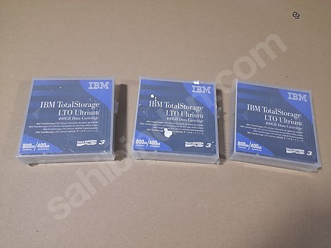 IBM DATA KARTUŞ 400 GB UNCOMPRESSED 800 GB COMPRESSED SIFIR