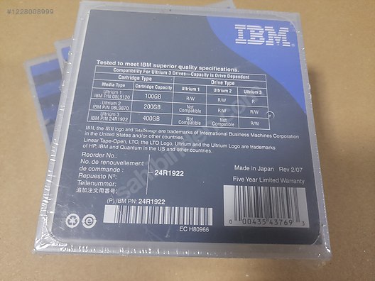 Used & Brand New Items / Computers / Peripherals / Blank Media / Data Cartridges