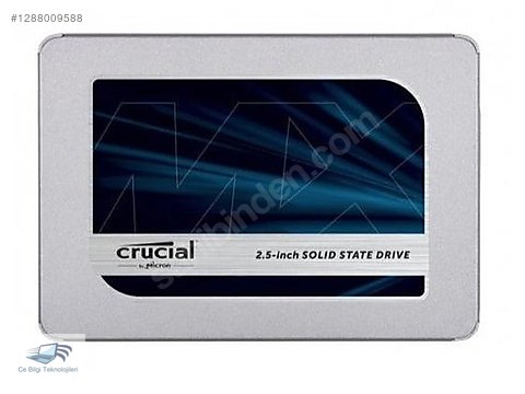 【中古】crucial MX500 CT500MX500SSD1 500GB Crucial MX500 SSD (2 TB ) (CT2000MX500SSD1) sahibinden.comda