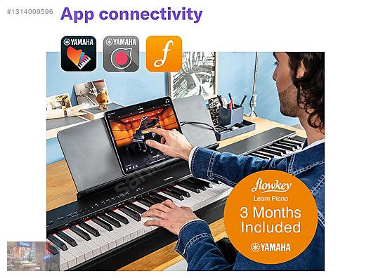 Yamaha P225 , P-225B 88-Tuşlu Dijital Piyano (Siyah) - Sıfır