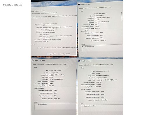 Asus / ASUS ZENBOOK DUO UX481 İ7-10510U 16GB RAM, 512 GB SSD, 2GB