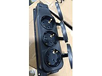 3 lu kauçuk grup priz