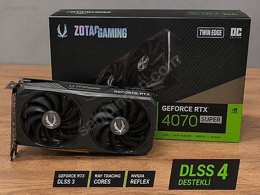 ZOTAC RTX 4070 SUPER Twin Edge OC 12GB | Kutulu | Çok Temiz