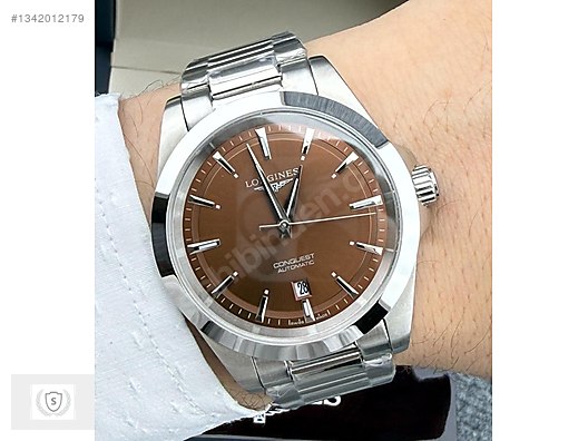 Longines / Longines Conquest 41mm 2023 L38304626 Kahverengi Kadran