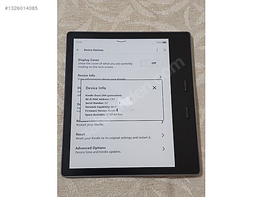 Kindle Oasis 9. Nesil - 32 GB Saf Alüminyum Gövde Süper Set