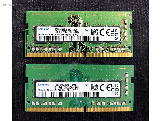 Samsung 16 gb DDR4 3200 Mhz Ram 8x2 Dual sahibinden.comda - 1315014615