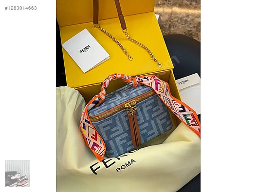 FENDİ Tobacco brown FF jacquard fabric mini-bag on sahibinden.com