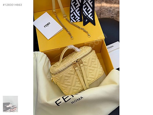 FENDİ Tobacco brown FF jacquard fabric mini-bag on sahibinden.com