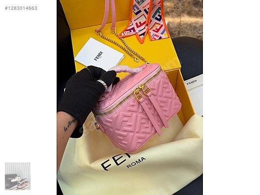 FENDİ Tobacco brown FF jacquard fabric mini-bag on sahibinden.com