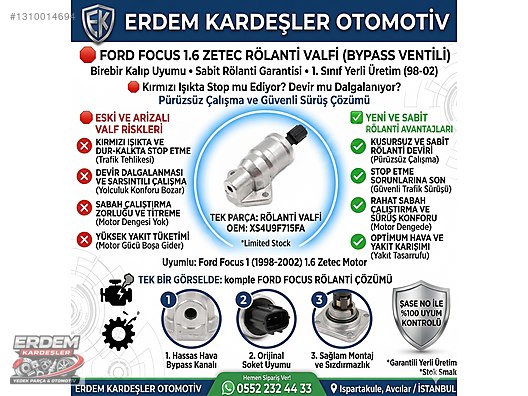 Otomobil & Arazi Aracı / Elektrik / FORD FOCUS 1.6 ZETEC RÖLANTİ
