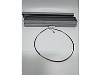 Zümrüt-Safir-Yakut Doğaltaş Gümüş Kolye