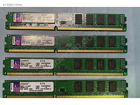 DDR3 KINGSTON 1333 - RAM 4X4=16GB sahibinden.comda - 1299014946