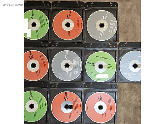 microsoft MSDN set 37 adet cd sıfır set halinde on sahibinden.com
