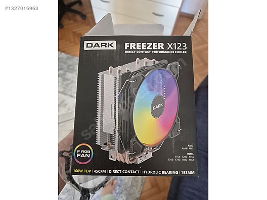 dark freezer x123 12cm 160 tdp kule tipi işlemci soğutucu