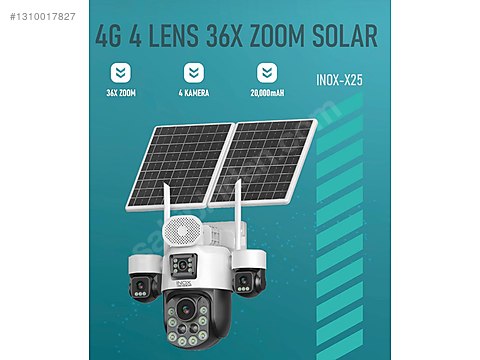 SAMUSARA　314 −2 中古美品 Inox X-25 4 LENS 18X ZOOM 4G ESİM SOLAR PTZ KAMERA on sahibinden