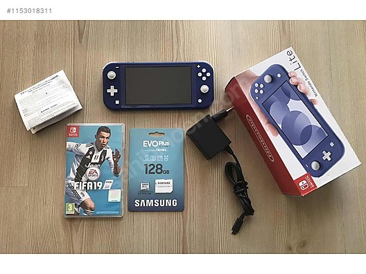 Nintendo Switch Lite (Orijinal Şarj+Fifa+128gb sd+Fullkutu) at